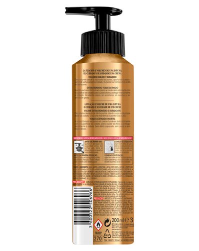 L Oreal Paris Hair Spray Elnett Satin Creme Mousse Espuma Volumen 000 3600522506966 Back
